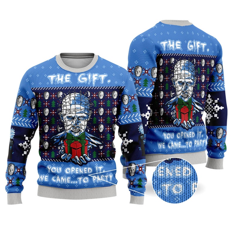 Hellraiser Ugly Christmas Sweater For Men & Women Christmas Gift Sweater US4502 - WeCustomit