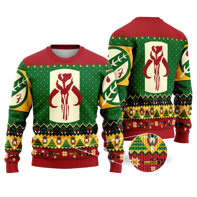 Boba Fett Ugly Christmas Sweater For Men & Women Christmas Gift Sweater US4511 - WeCustomit