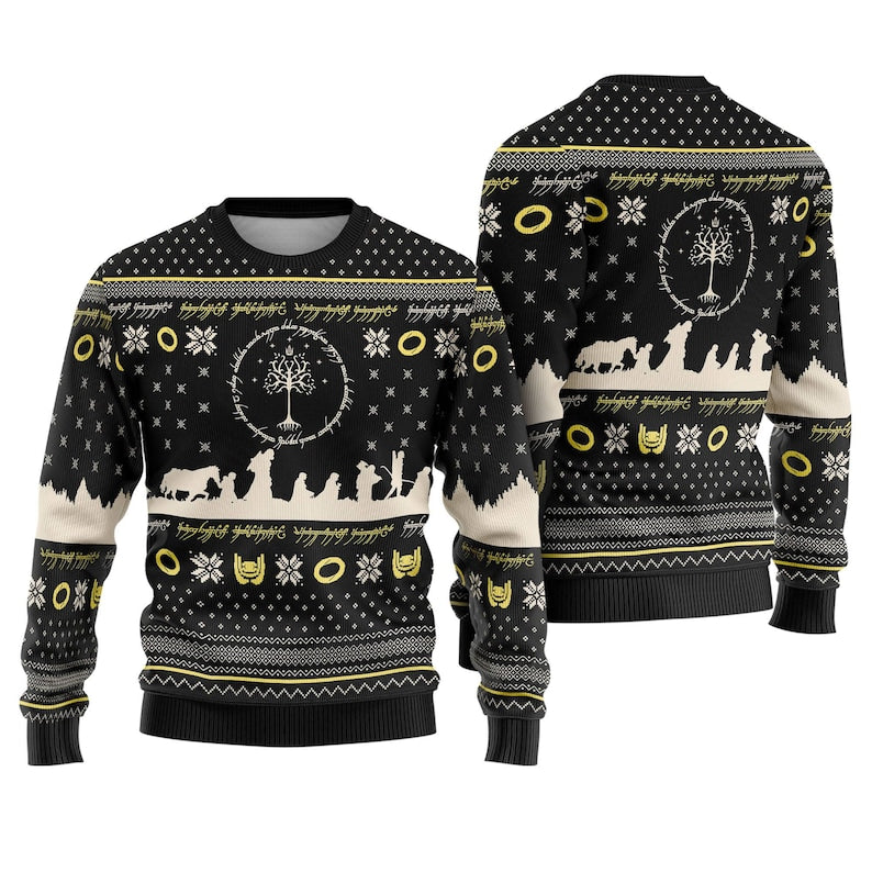 Not All Those Wander Are Lost Ugly Christmas Sweater For Men & Women Christmas Gift Sweater US4453 - WeCustomit