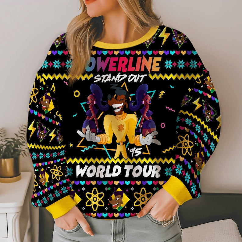 Powerline Stand Out Ugly Christmas Sweater For Men & Women Christmas Gift Sweater US4499 - WeCustomit