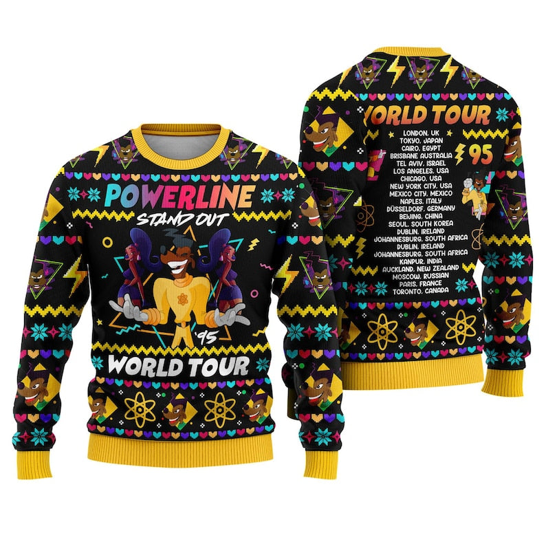 Powerline Stand Out Ugly Christmas Sweater For Men & Women Christmas Gift Sweater US4499 - WeCustomit