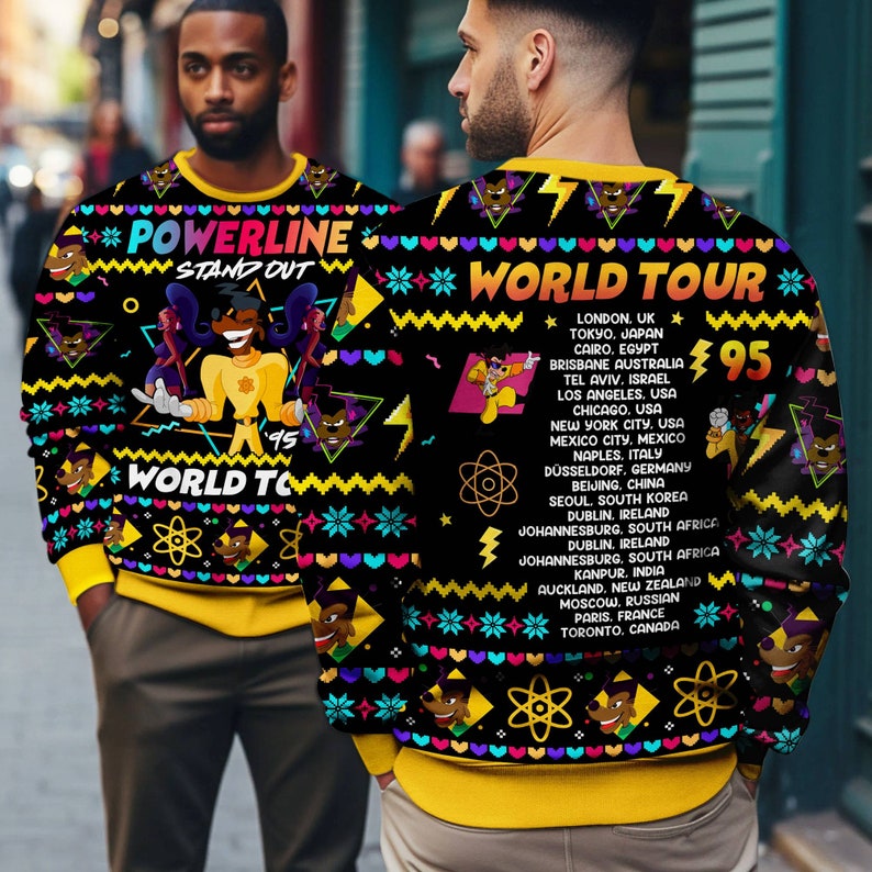 Powerline Stand Out Ugly Christmas Sweater For Men & Women Christmas Gift Sweater US4499 - WeCustomit
