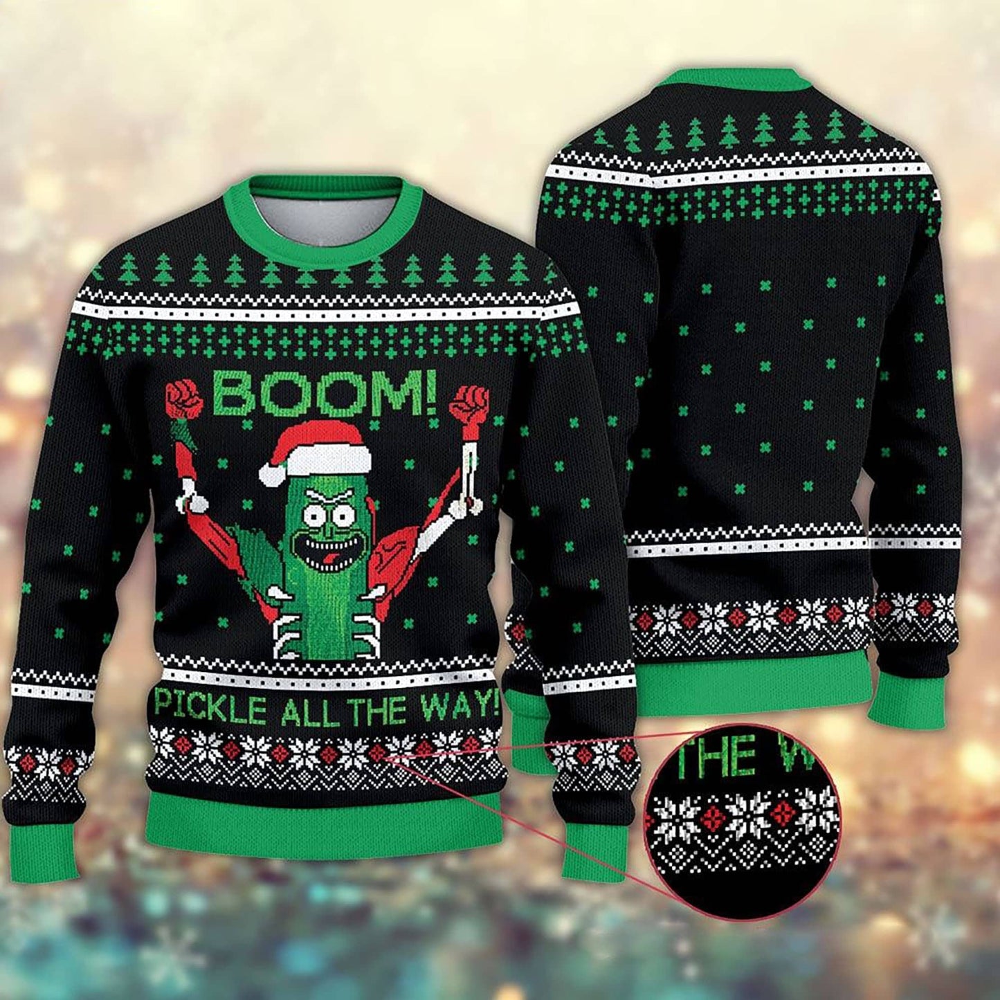 Boom P rick Ugly Christmas Sweater For Men & Women Christmas Gift Sweater PT1143 - WeCustomit
