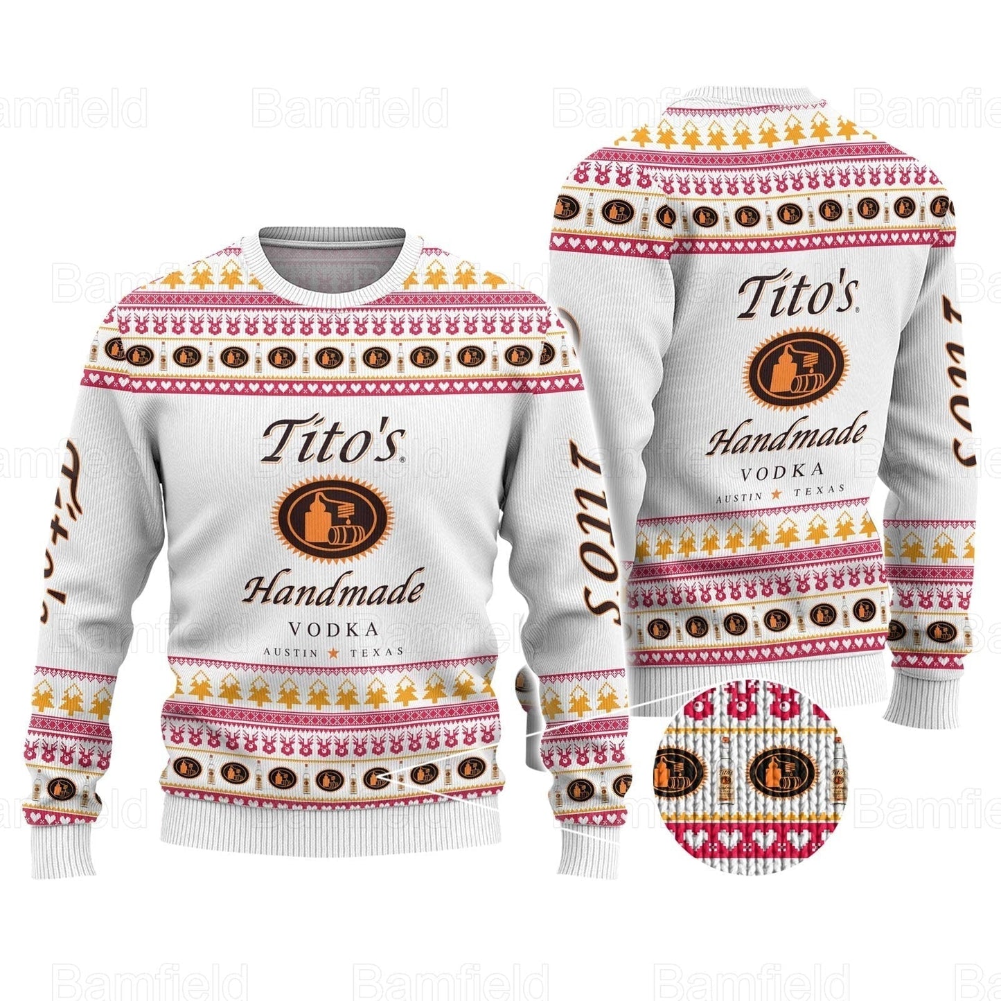 Christmas Ugly Sweater, Tito's Christmas Sweater, Tito's Vodka Sweater, Wine Sweaters For Men Women, Christmas Gifts, Xmas Sweater - WeCustomit