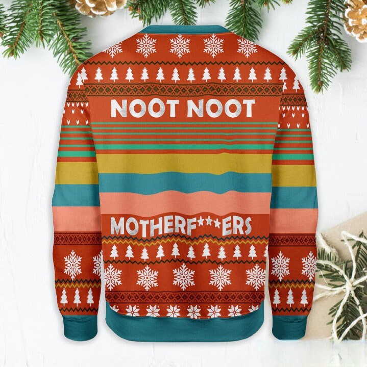 Noot Noot Motherfuers Pingu Noot Noot Meme Ugly Christmas Sweater For Men & Women Christmas Gift Sweater BH712 - WeCustomit