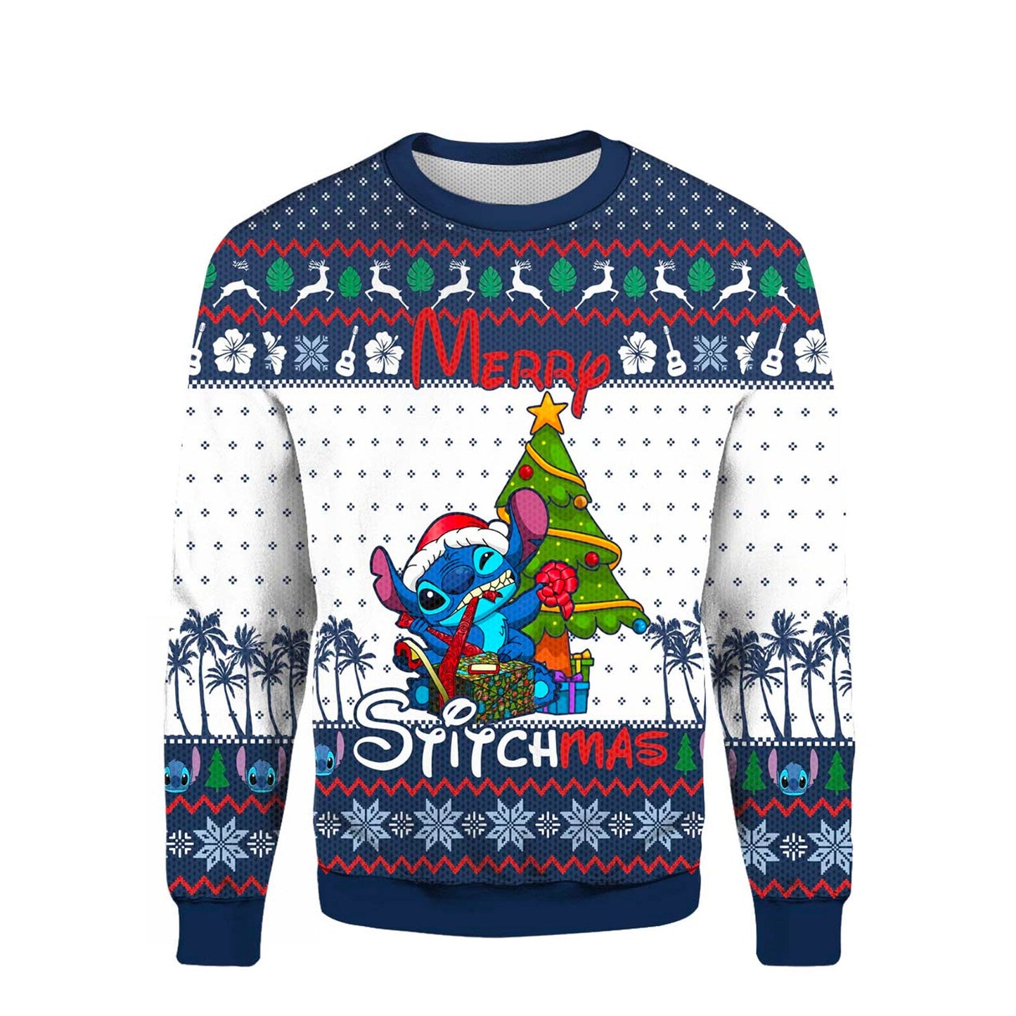 Merry Stitchmas Ugly Christmas Sweater For Men & Women Christmas Gift Sweater BH885 - WeCustomit