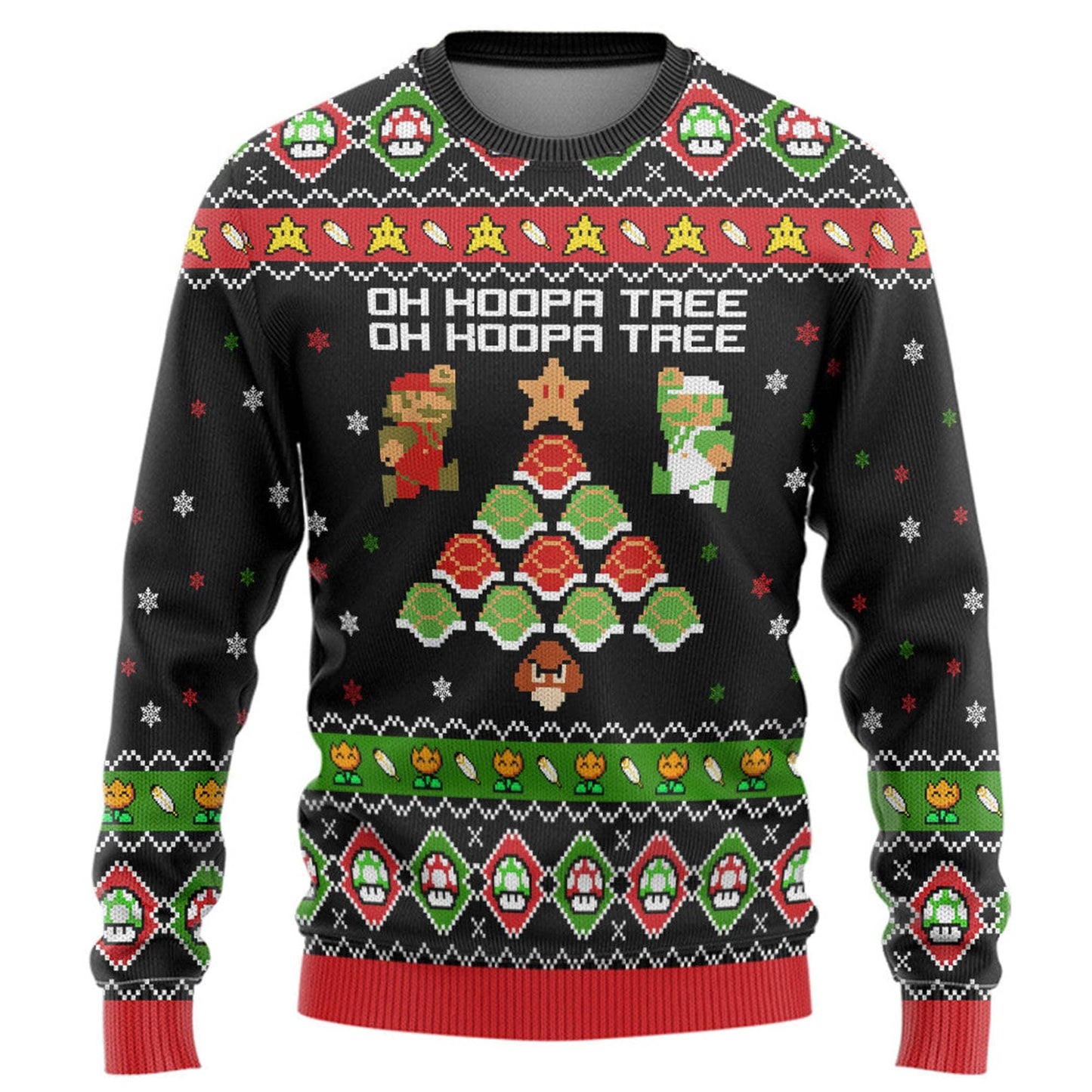 Oh Hoopa Tree Ugly Christmas Sweater For Men & Women Christmas Gift Sweater PT1415 - WeCustomit