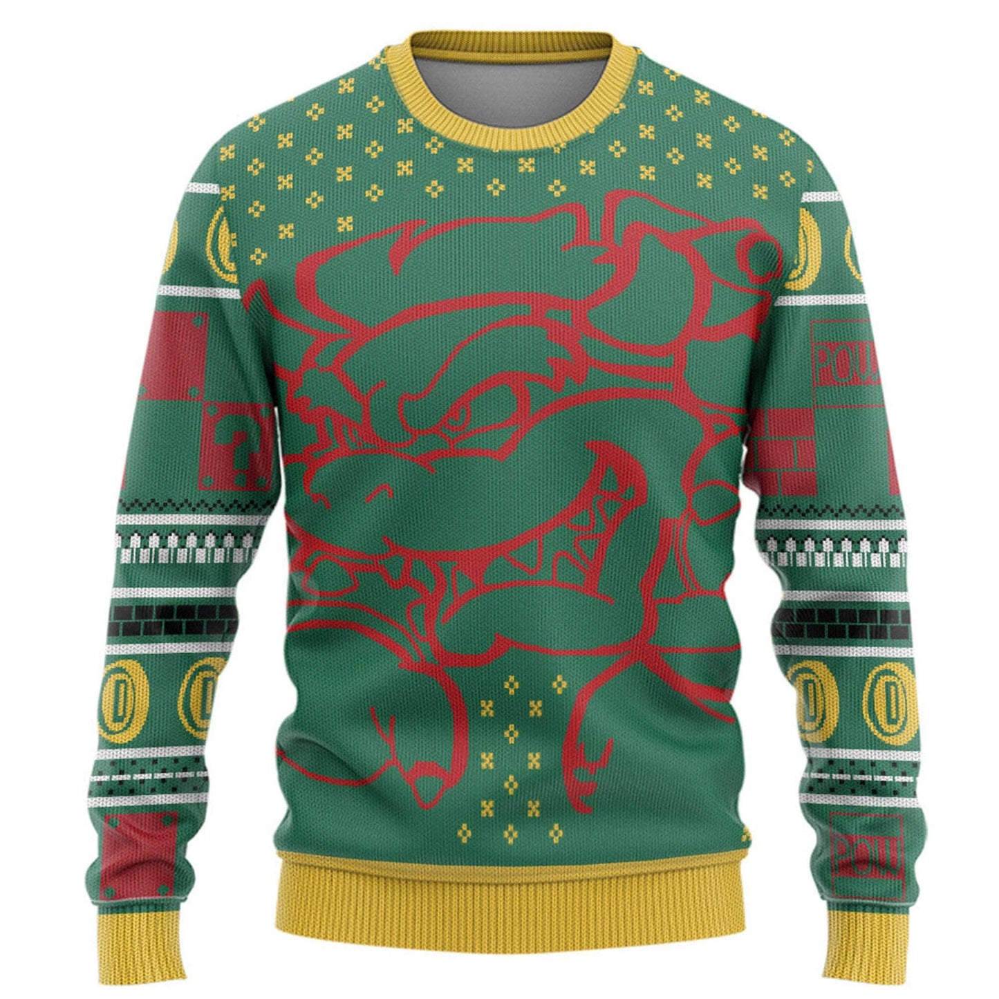 Sup-er Ma-rio Bowser Knitted Ugly Christmas Sweater For Men & Women Christmas Gift Sweater PT1411 - WeCustomit