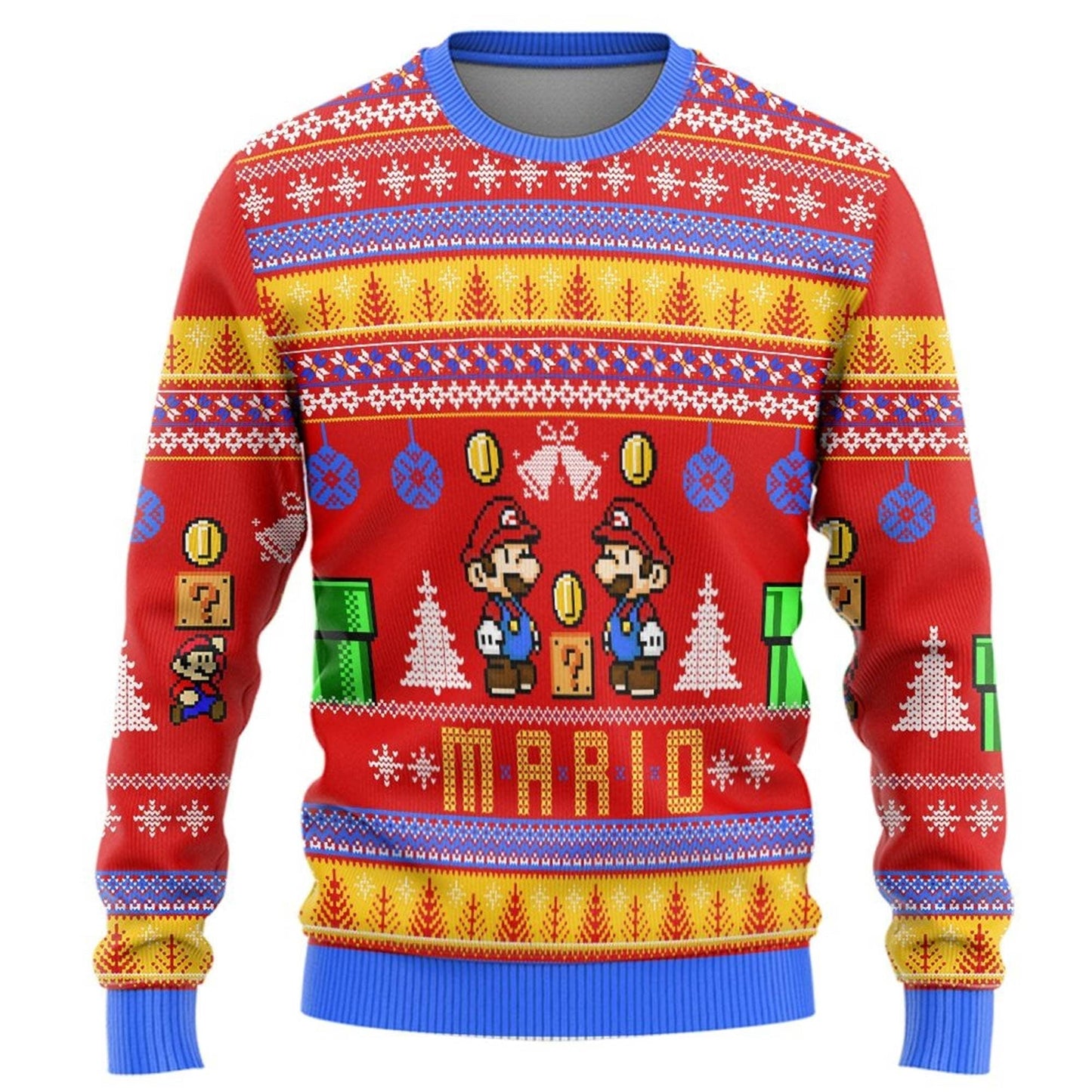Su per M a ri o Ugly Christmas Sweater For Men & Women Christmas Gift Sweater PT1409 - WeCustomit