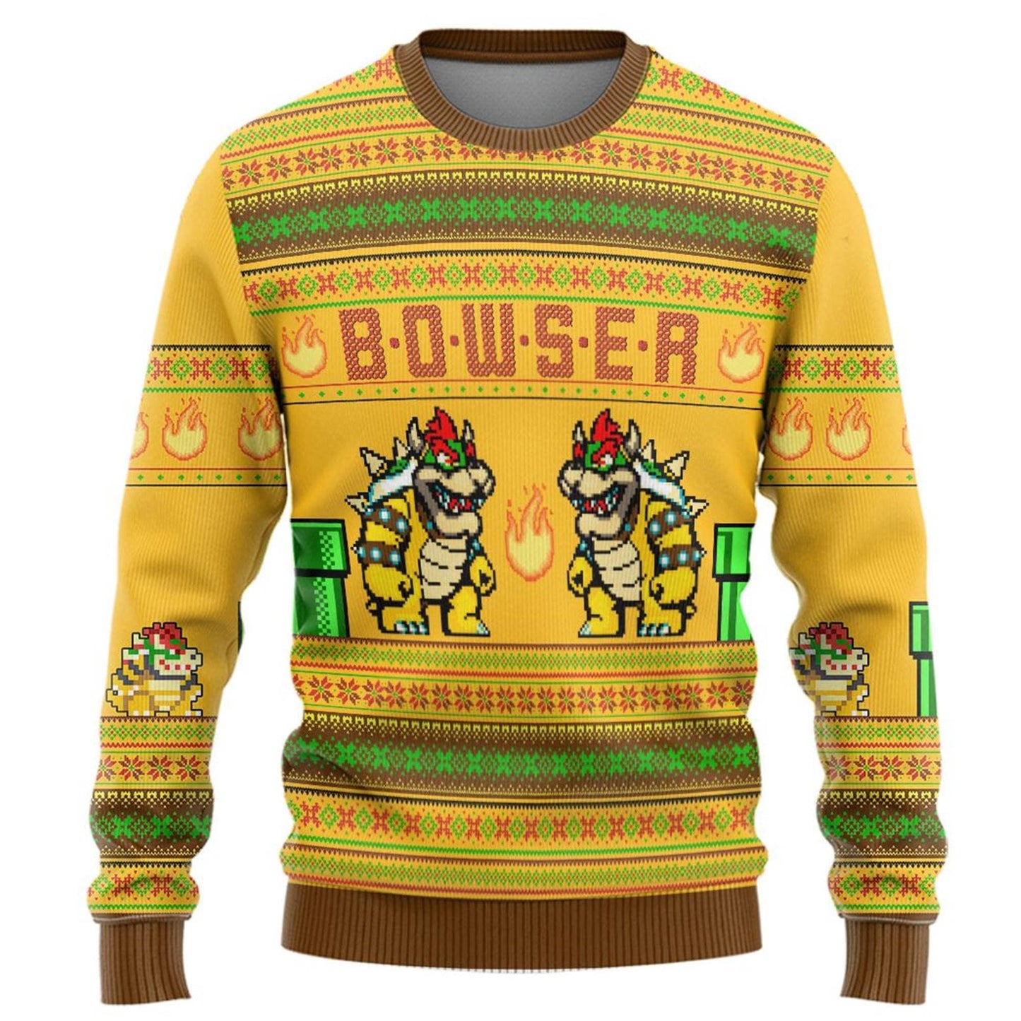Su-per Ma-rio Bow-ser Ugly Christmas Sweater For Men & Women Christmas Gift Sweater PT1413 - WeCustomit