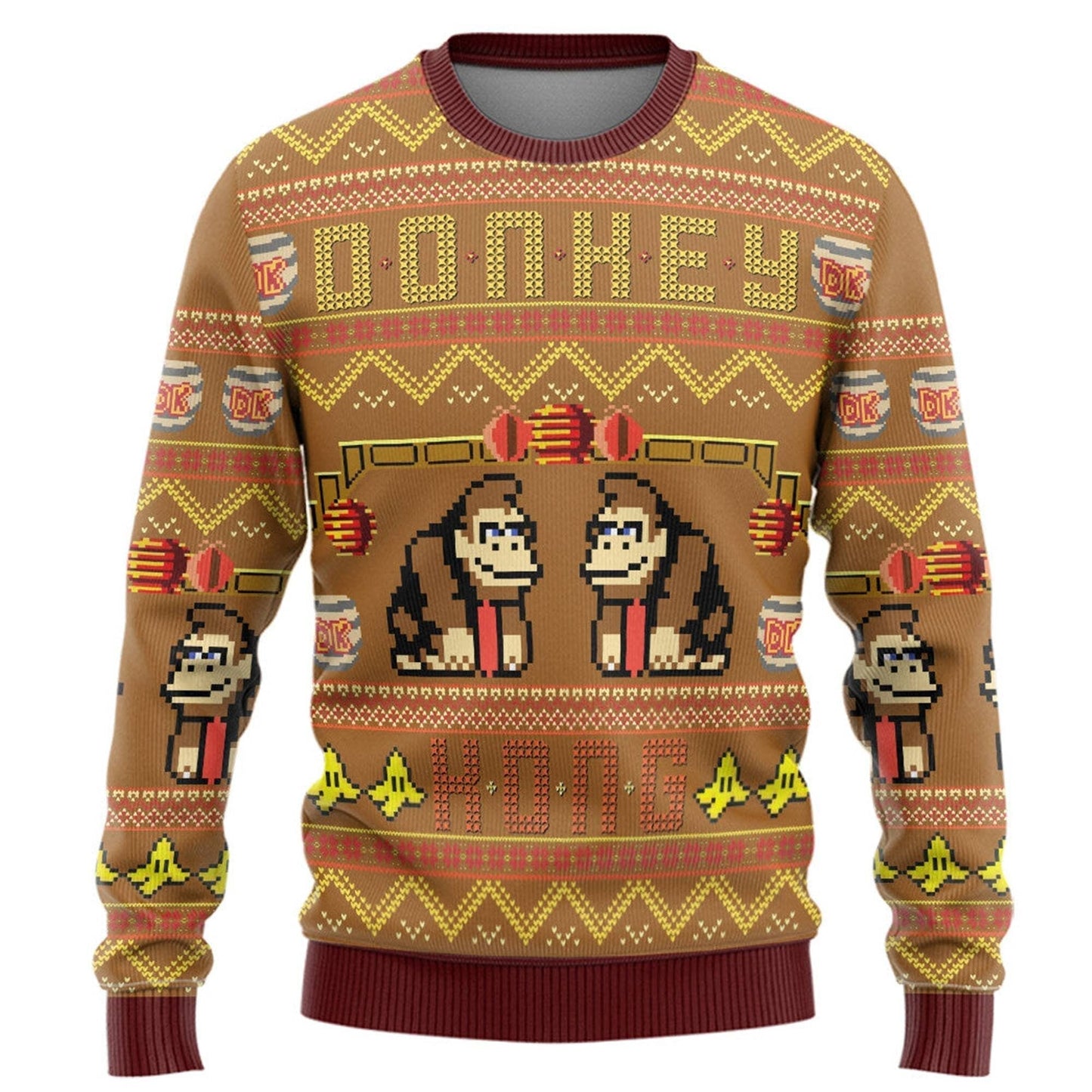 Donkey Kong Ugly Christmas Sweater For Men & Women Christmas Gift Sweater PT1412 - WeCustomit