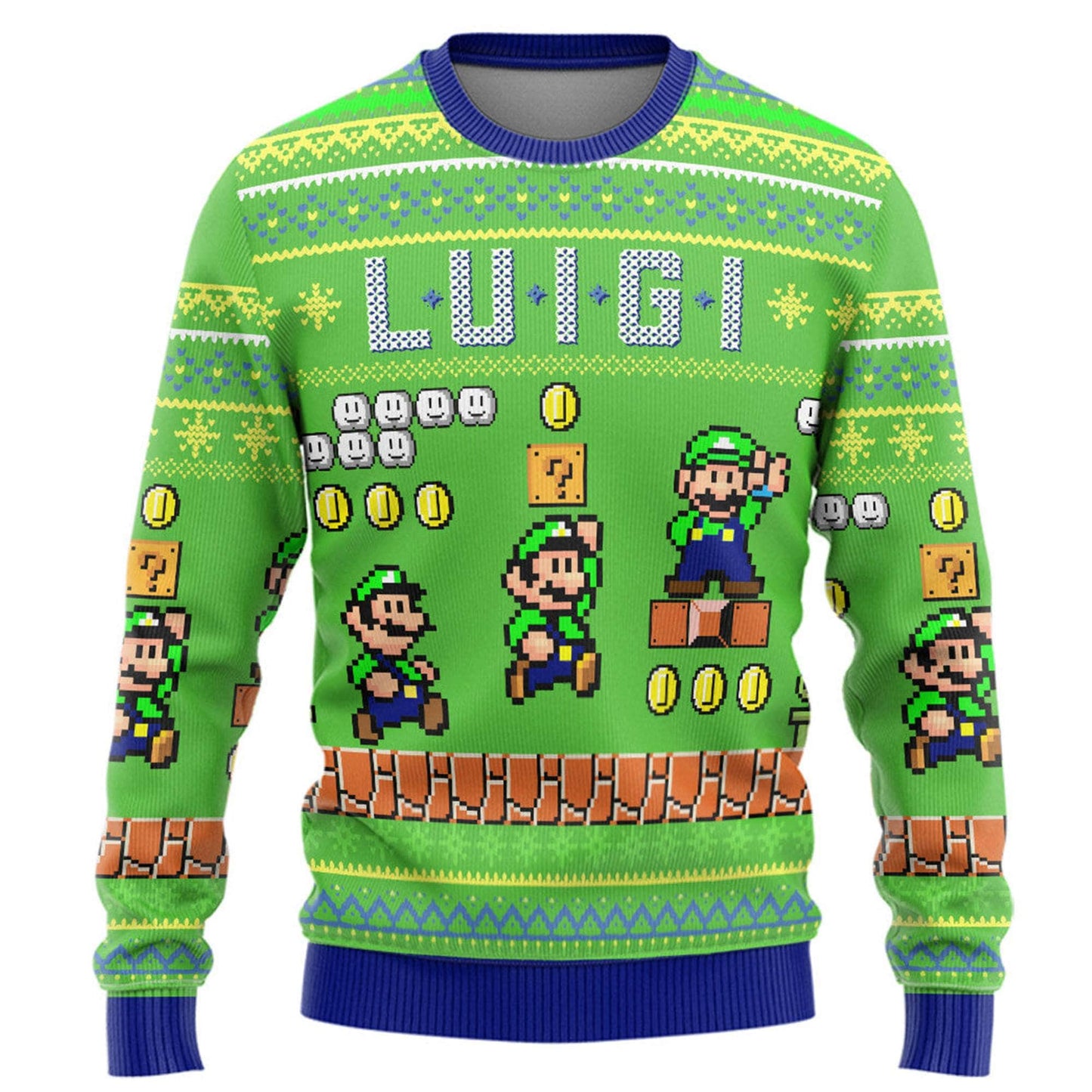 Lu.igi Ugly Christmas Sweater For Men & Women Christmas Gift Sweater PT1410 - WeCustomit