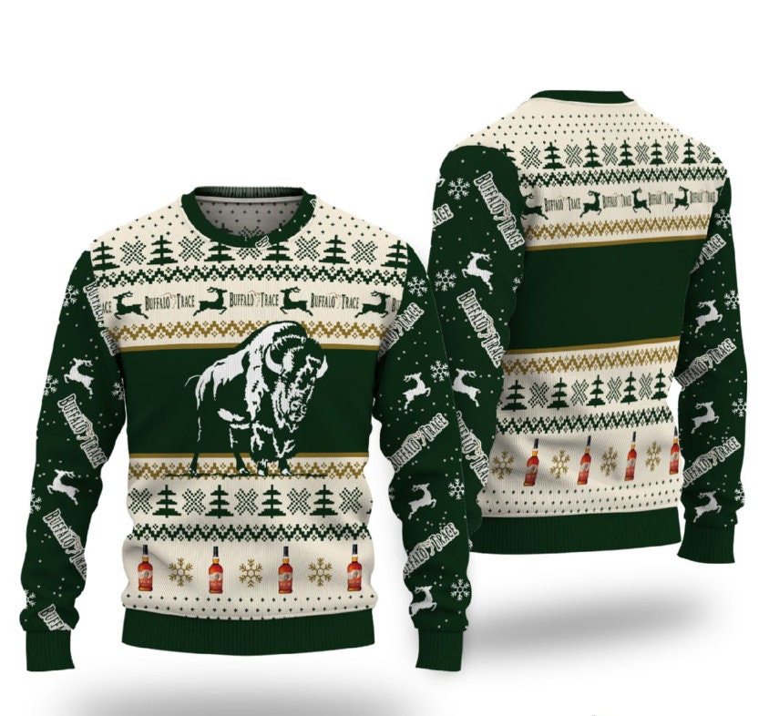 Buffalo Trace Christmas Ugly Sweater, Buffalo Trace Lover 3D All Over Print Xmas Sweater, Beer Lovers Sweater Gift For Men/Women/Kid - WeCustomit