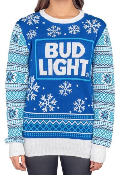 BudLight Beer Ugly Sweater Christmas, Bud Beer Lover Gift 3D All Over Print Hoodie Sweatshirt Xmas Full Print, Beer Lovers Sweater - WeCustomit