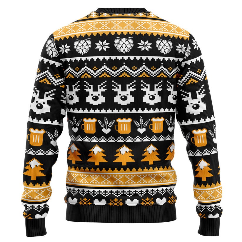 Wonderful Time For A Beer Ugly Christmas Sweater, Christmas Sweater For Men And Women, Christmas Sweatshirt - WeCustomit