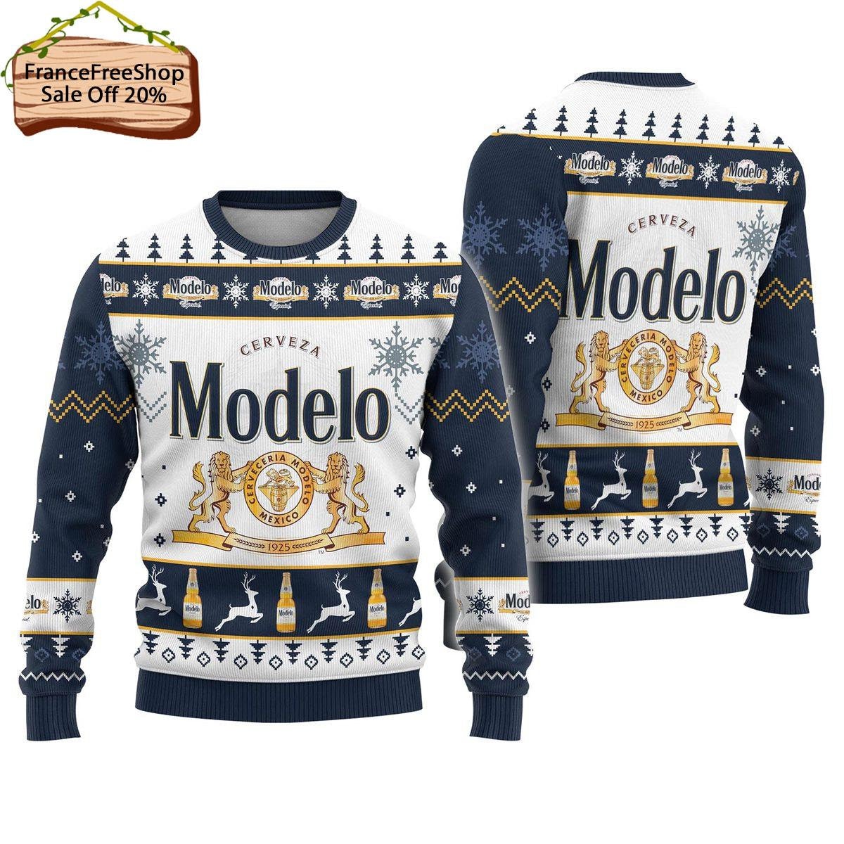 Modelo Ugly Sweater, Christmas Gift, Modelo Sweater, Modelo Sweater Men, Ugly Christmas Sweater, Modelo Christmas Shirt, Ugly Sweater M - WeCustomit