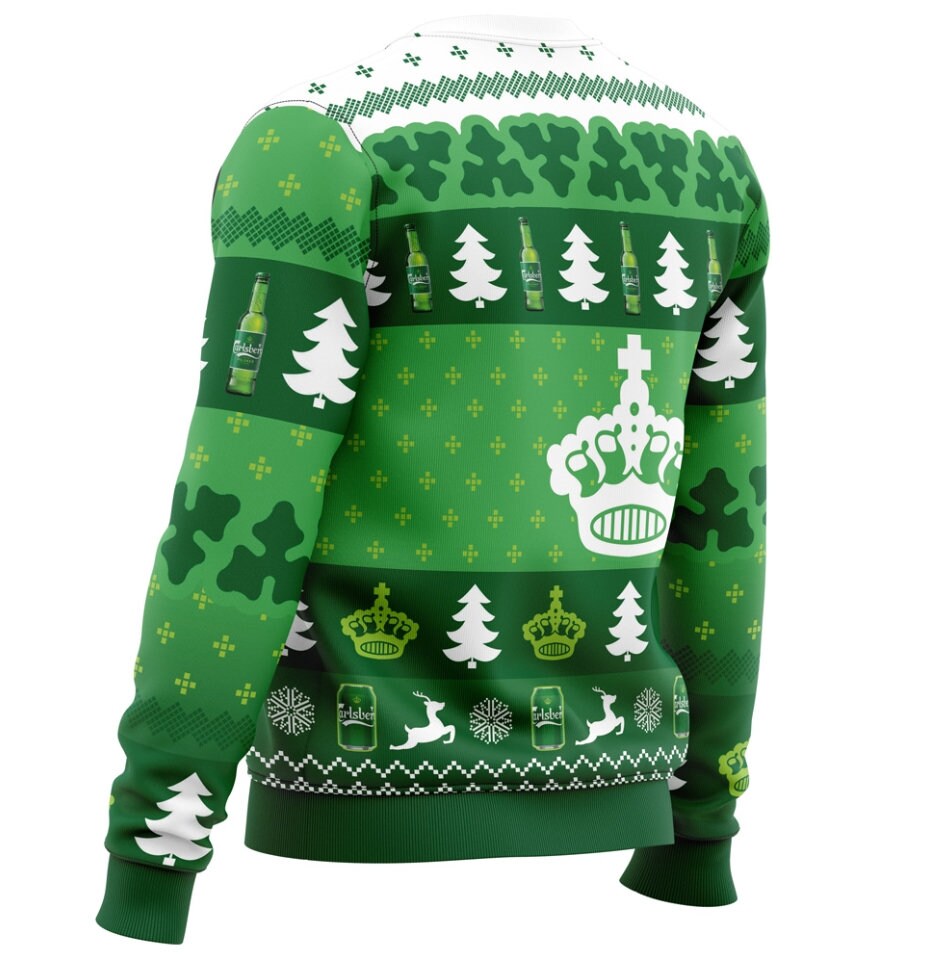 Christmas Drink Carlsberg Beer Ugly Unisex Christmas Sweater, Carlsberg Beer Ugly Christmas Sweater, Unisex Wool Jumper,Xmas Gift For Friend - WeCustomit