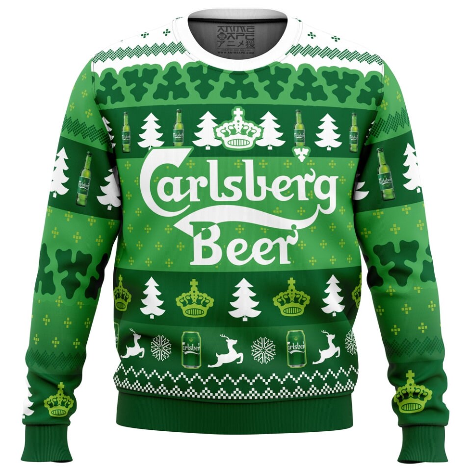 Christmas Drink Carlsberg Beer Ugly Unisex Christmas Sweater, Carlsberg Beer Ugly Christmas Sweater, Unisex Wool Jumper,Xmas Gift For Friend - WeCustomit