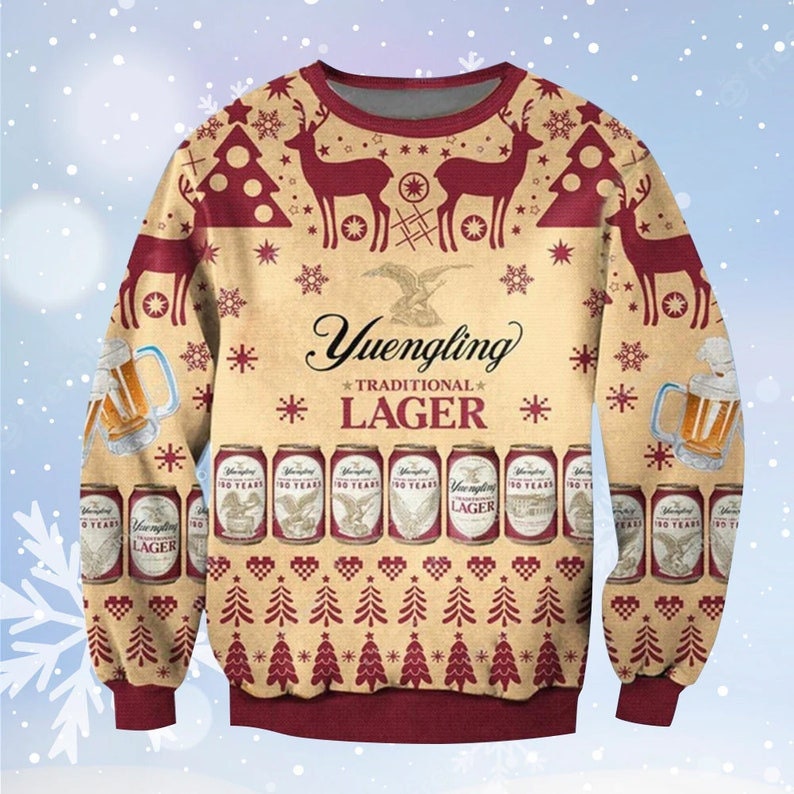 Yuengling Traditional Lager Beer Ugly Sweater, Yuengling Beer Christmas Sweater, Beer Party Sweater, perfect Gift For Christmas - WeCustomit
