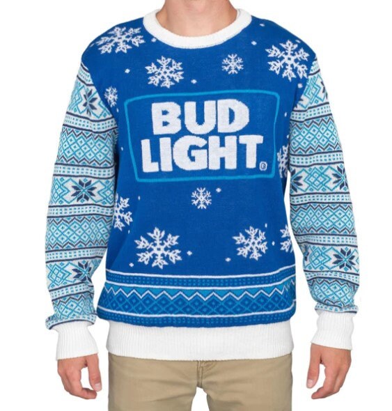 BudLight Beer Ugly Sweater Christmas, Bud Beer Lover Gift 3D All Over Print Hoodie Sweatshirt Xmas Full Print, Beer Lovers Sweater - WeCustomit