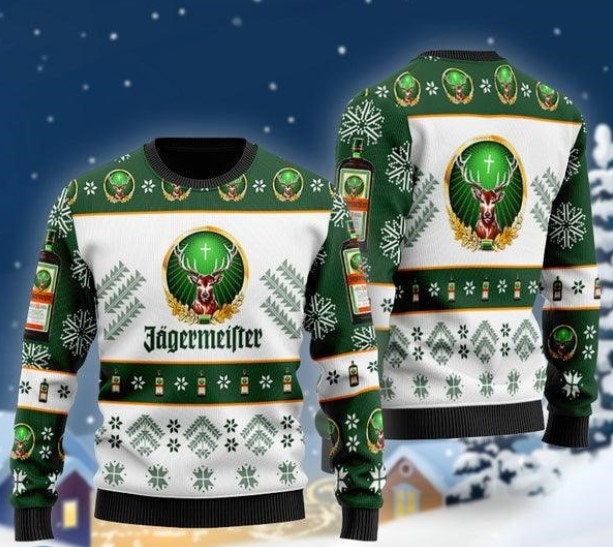 Jagerme!ster Beer Ugly Christmas Sweater, Germany Beer Christmas Gift Outfits, Gift For Beer Lover, Vacation Gift, Xmas Sweater - WeCustomit