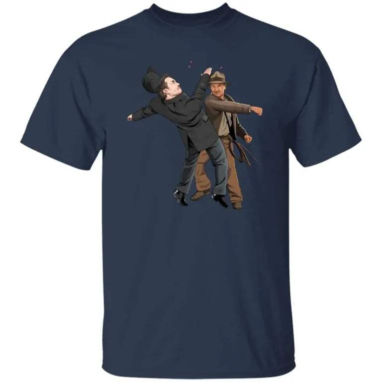 Indiana Jones Punching Elon Musk While He’s Giving His Salute Shirt - WeCustomit