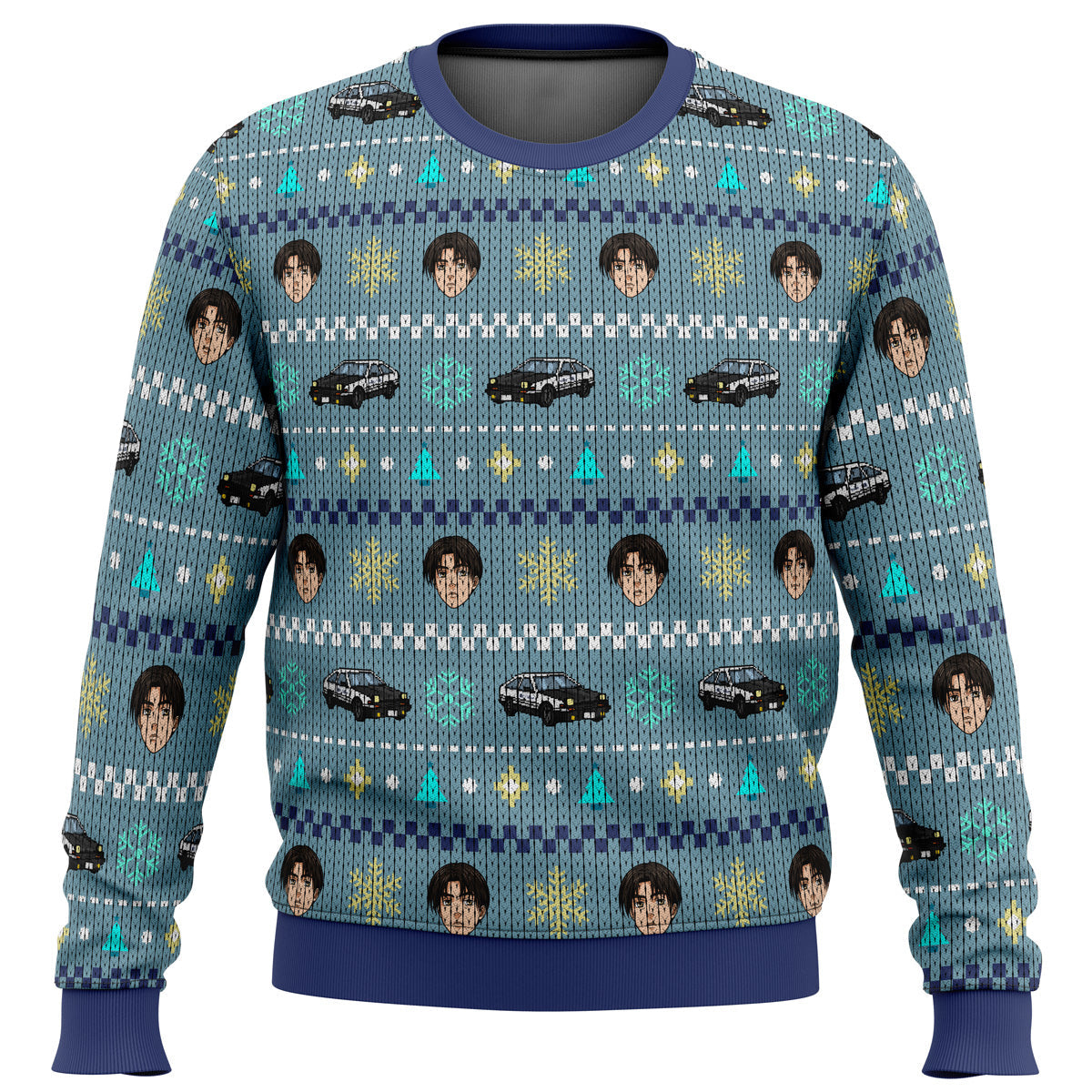 Initial D Takumi Fujiwara Ugly Christmas Sweater - WeCustomit