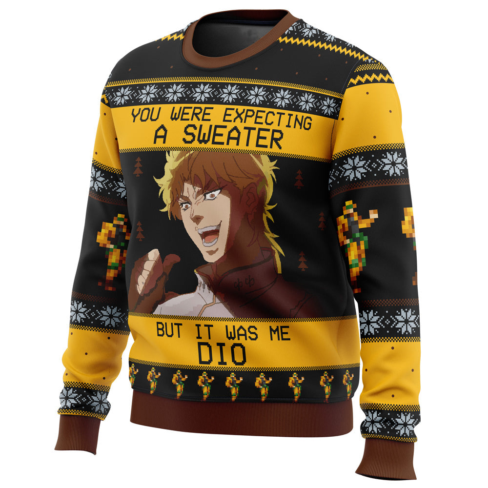 It Was Me Dio Jojo's Bizarre Adventure Ugly Christmas Sweater - WeCustomit