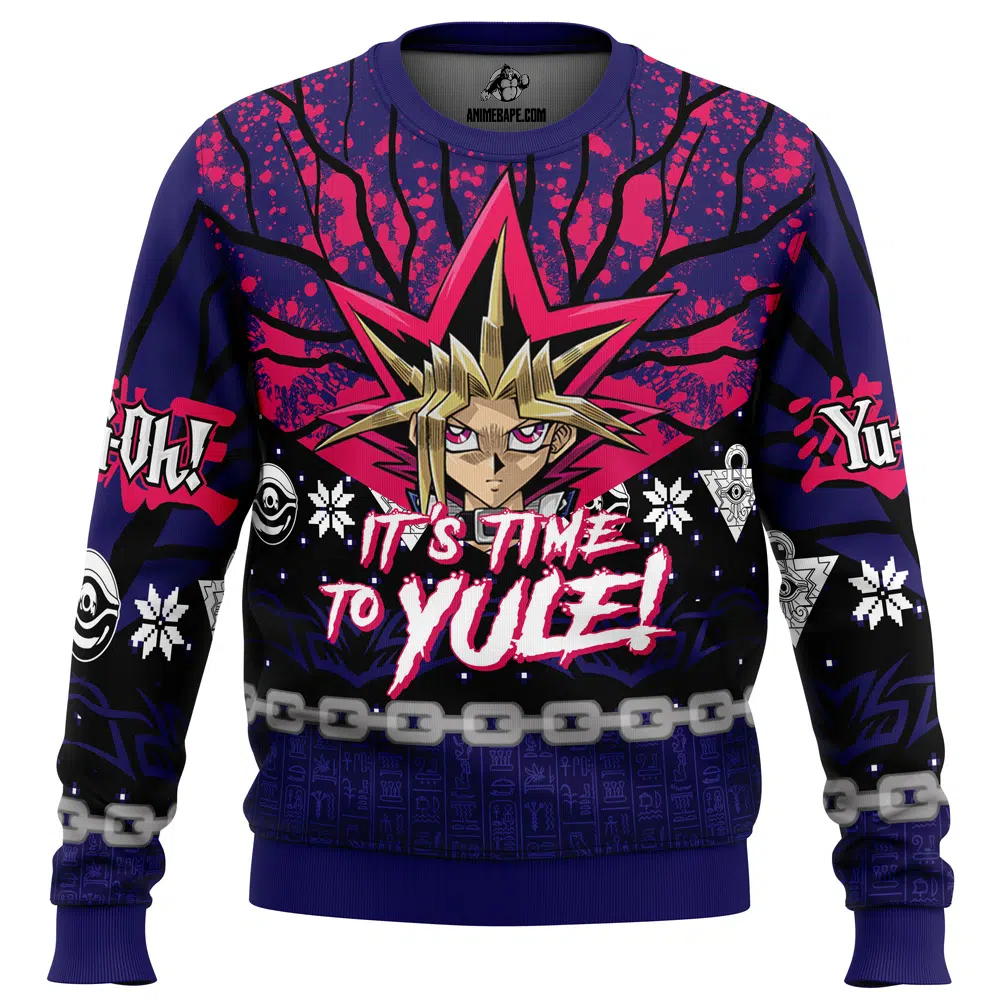 It’s Time To Yule Yugioh Ugly Christmas Sweater - WeCustomit
