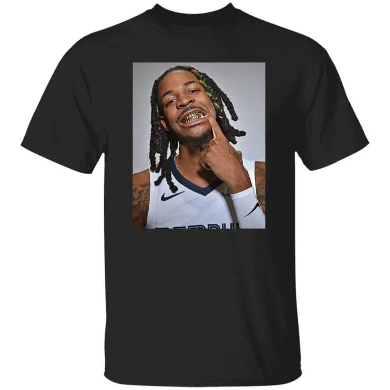 Ja Morant Gold Teeth Shirt - WeCustomit