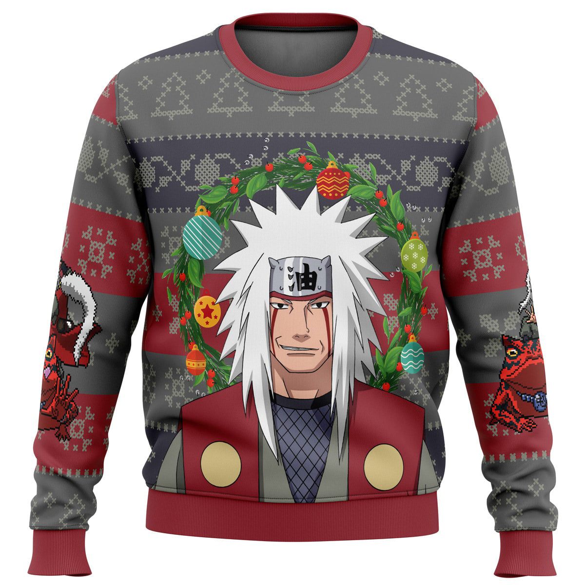 Jiraiya Naruto Ugly Christmas Sweater - WeCustomit