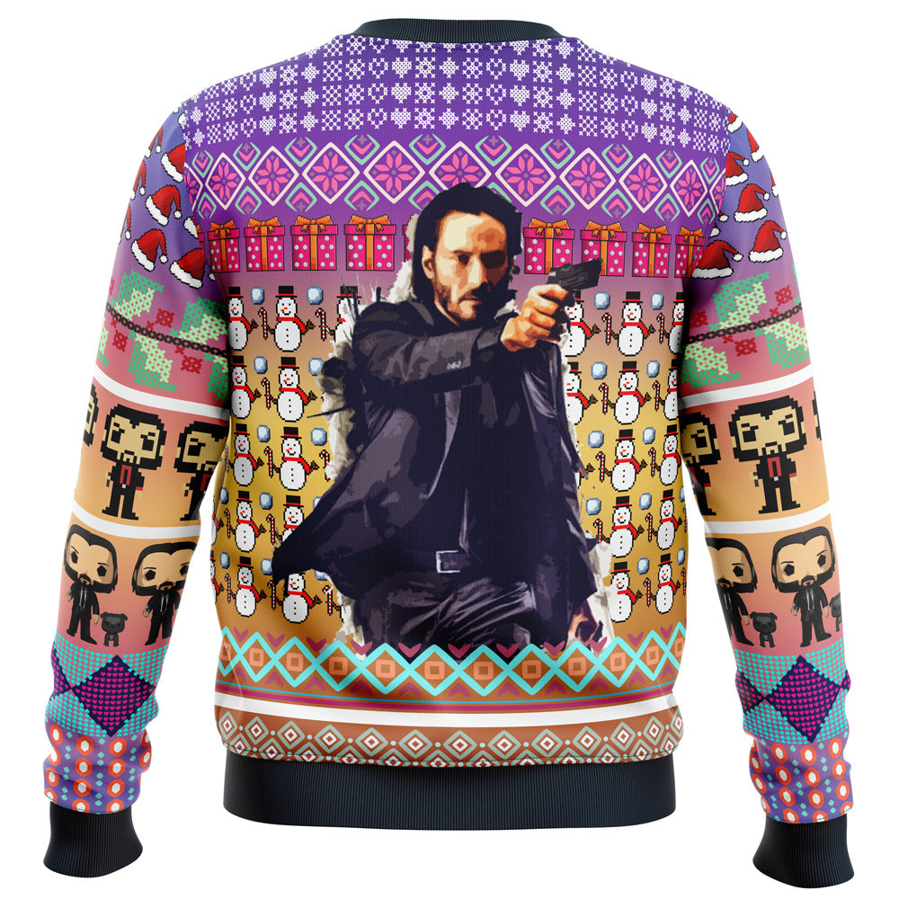 John Wick Ugly Christmas Sweater - WeCustomit