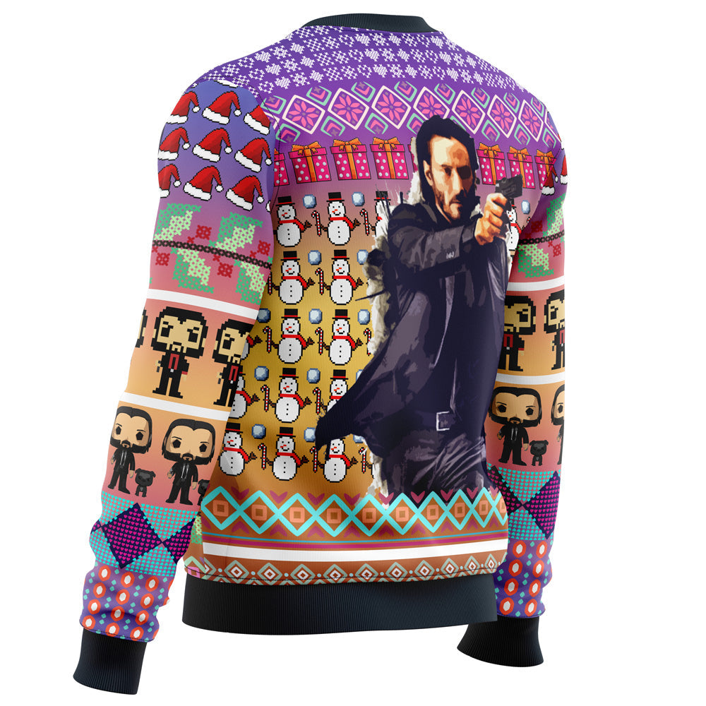 John Wick Ugly Christmas Sweater - WeCustomit
