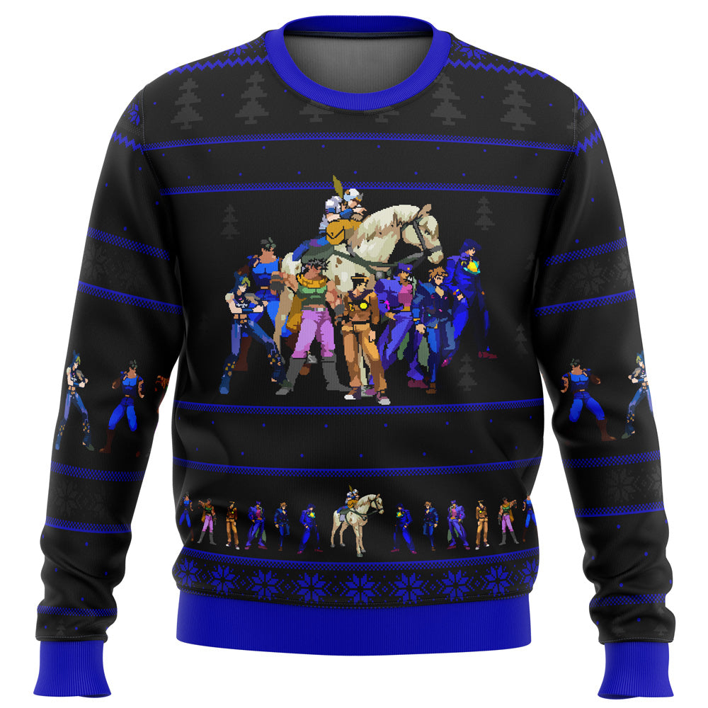 Jojo's Bizarre Adventure Generations Ugly Christmas Sweater - WeCustomit