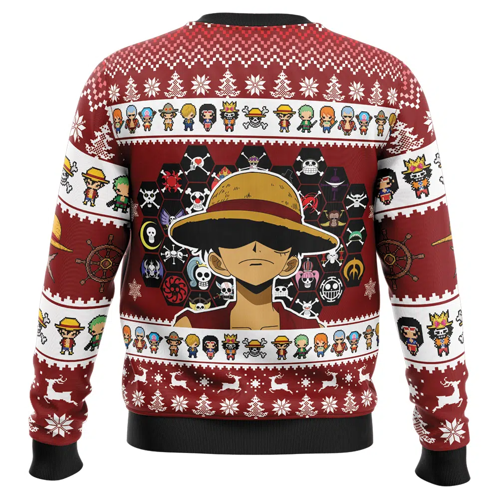 Jolly Rogers One Piece Ugly Christmas Sweater - WeCustomit