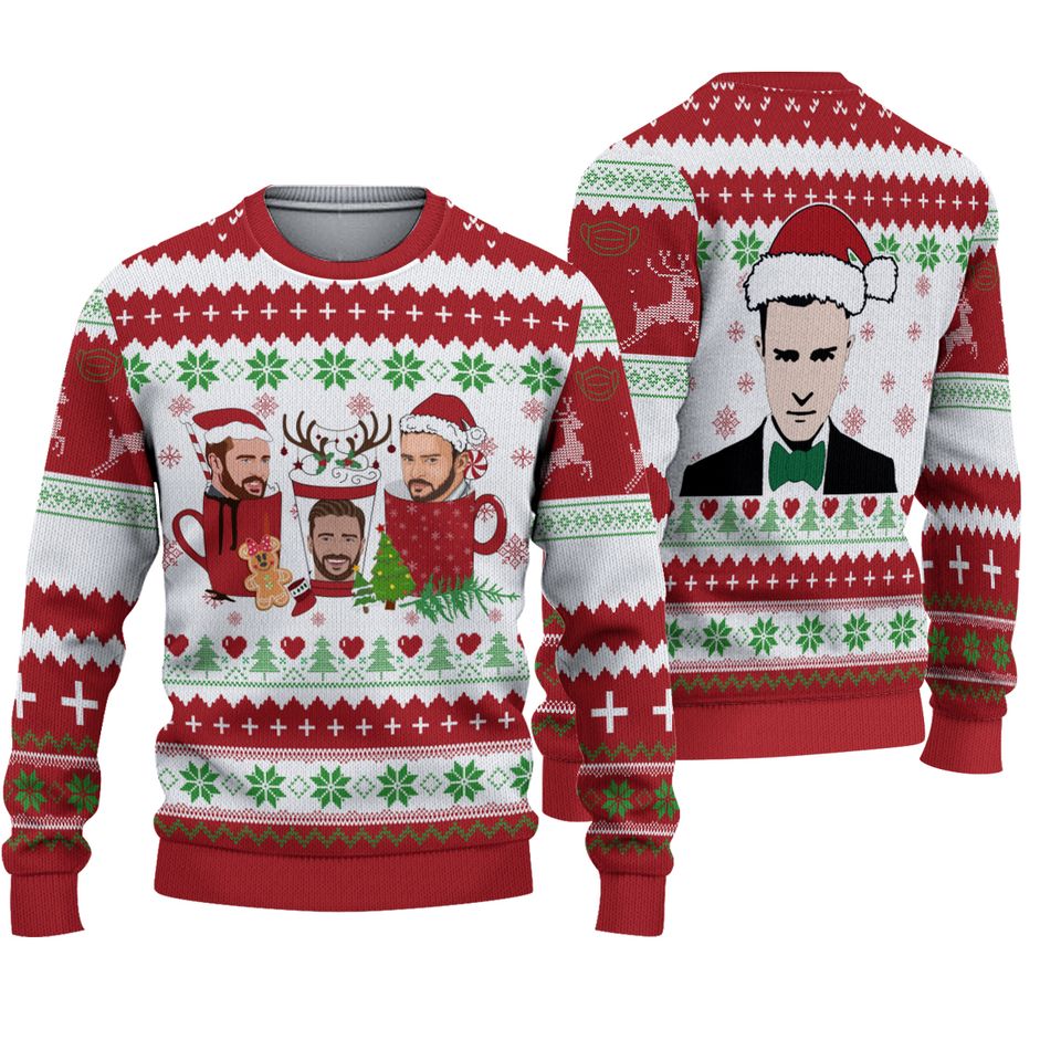 Justin Ugly Christmas Sweater For Men & Women Christmas Gift Sweater PT998 - WeCustomit