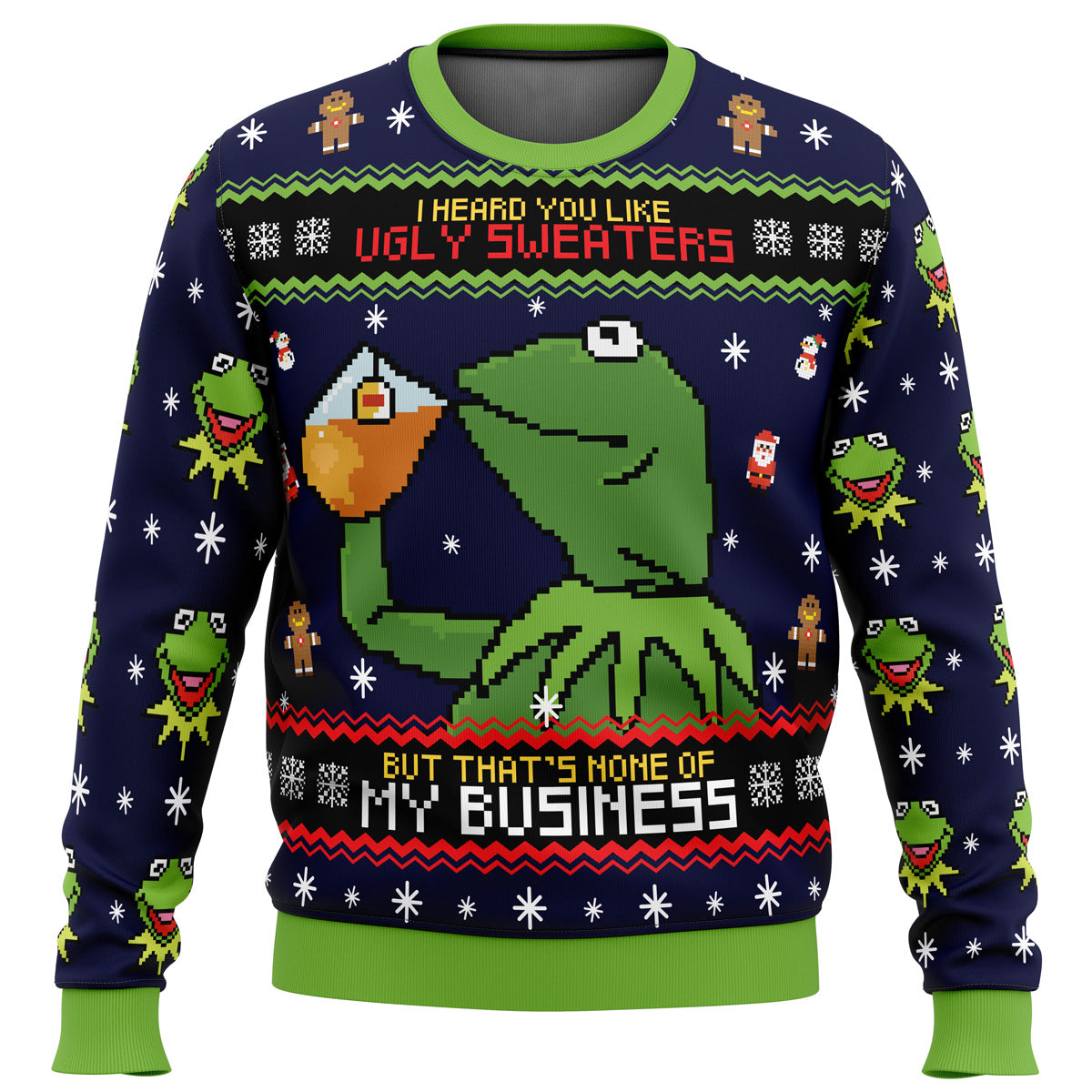 Kermit the Frog Ugly Christmas Sweater - WeCustomit