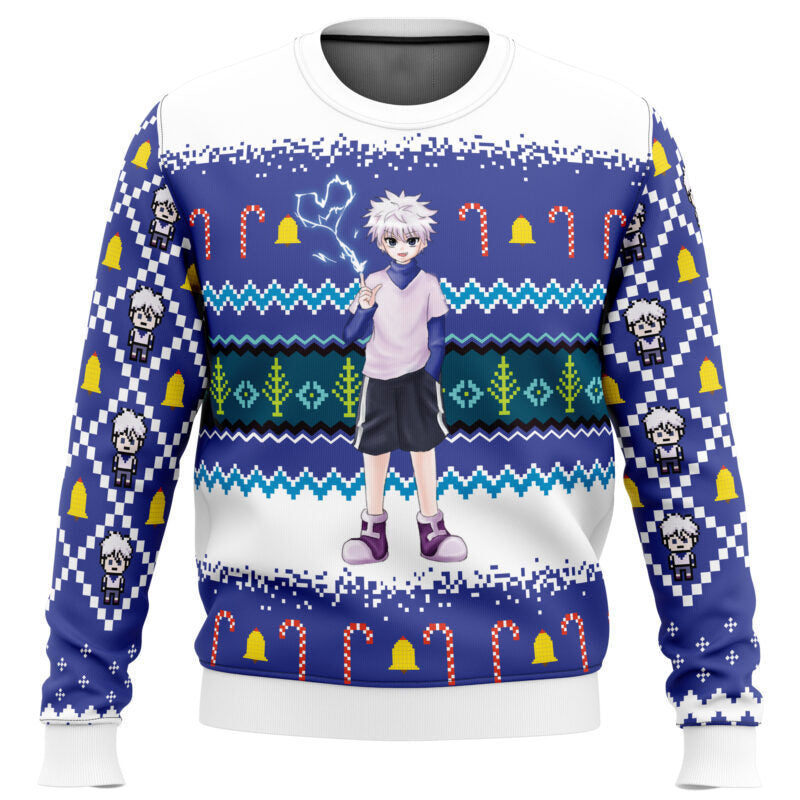 Killua Zoldyck Hunter X Hunter Ugly Christmas Sweater - WeCustomit