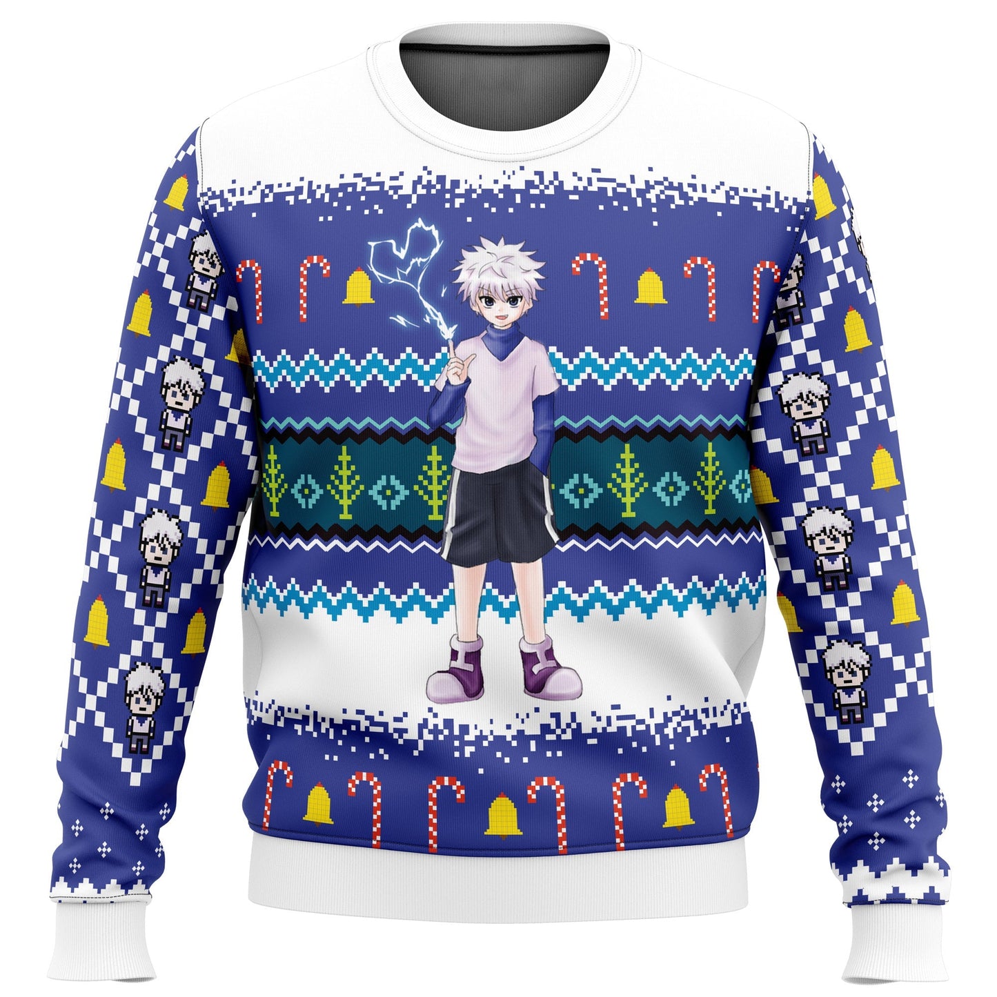Killua Zoldyck Hunter X Hunter Ugly Christmas Sweater - WeCustomit