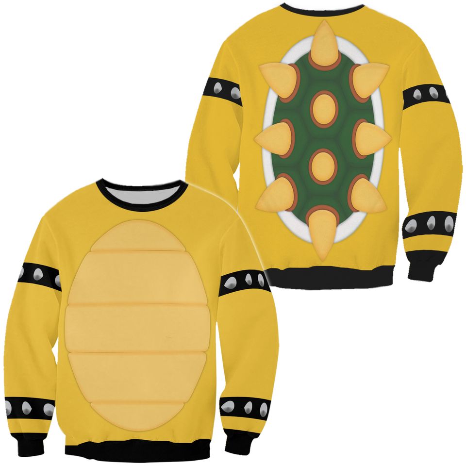 King Bowser Ugly Christmas Sweater For Men & Women Christmas Gift Sweater PT982 - WeCustomit