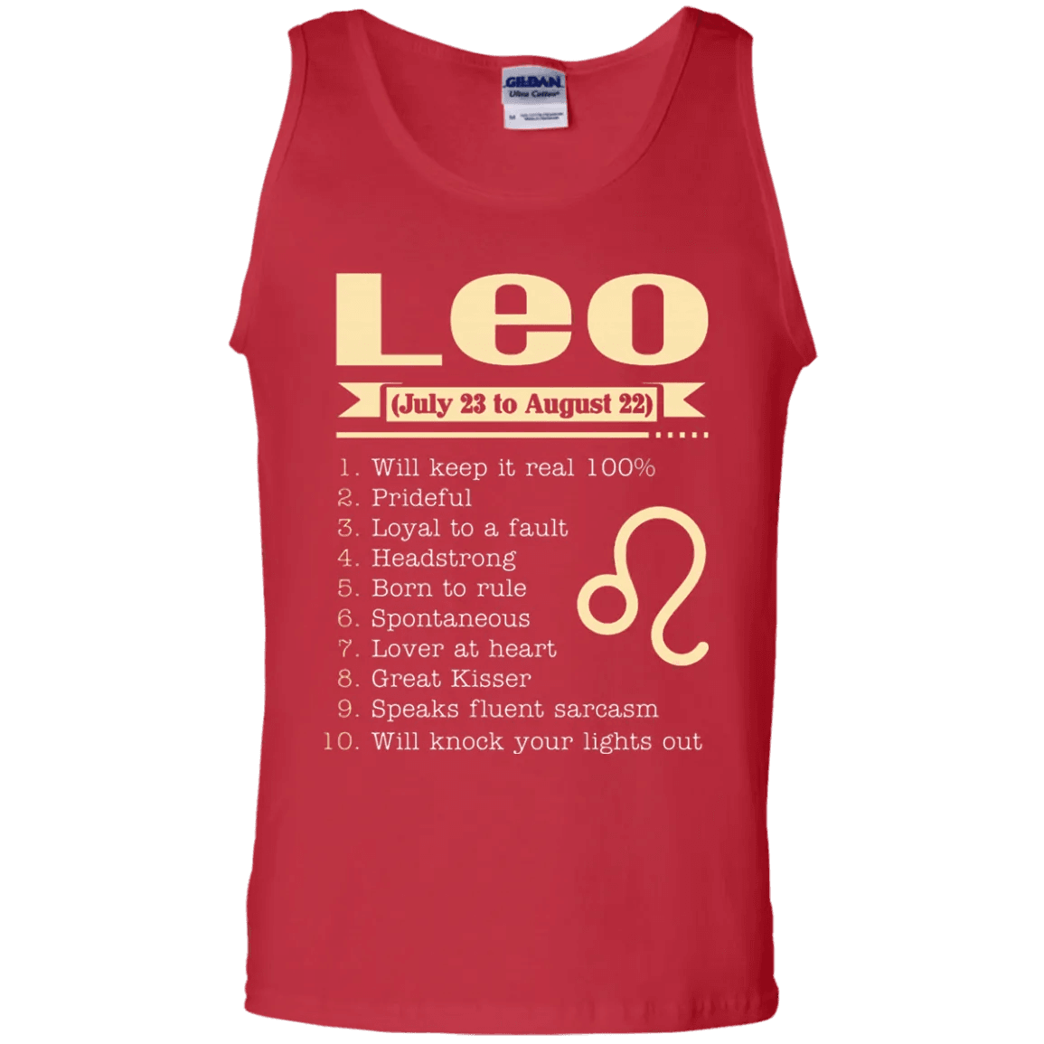 Leo Zodiac Signs August Birthday Tank Top - WeCustomit