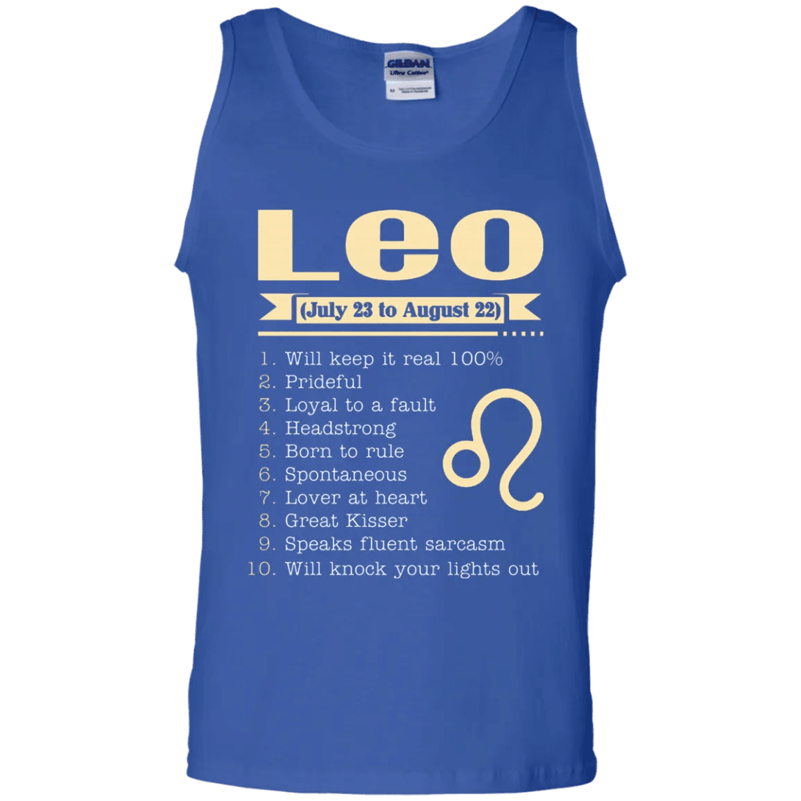 Leo Zodiac Signs August Birthday Tank Top - WeCustomit
