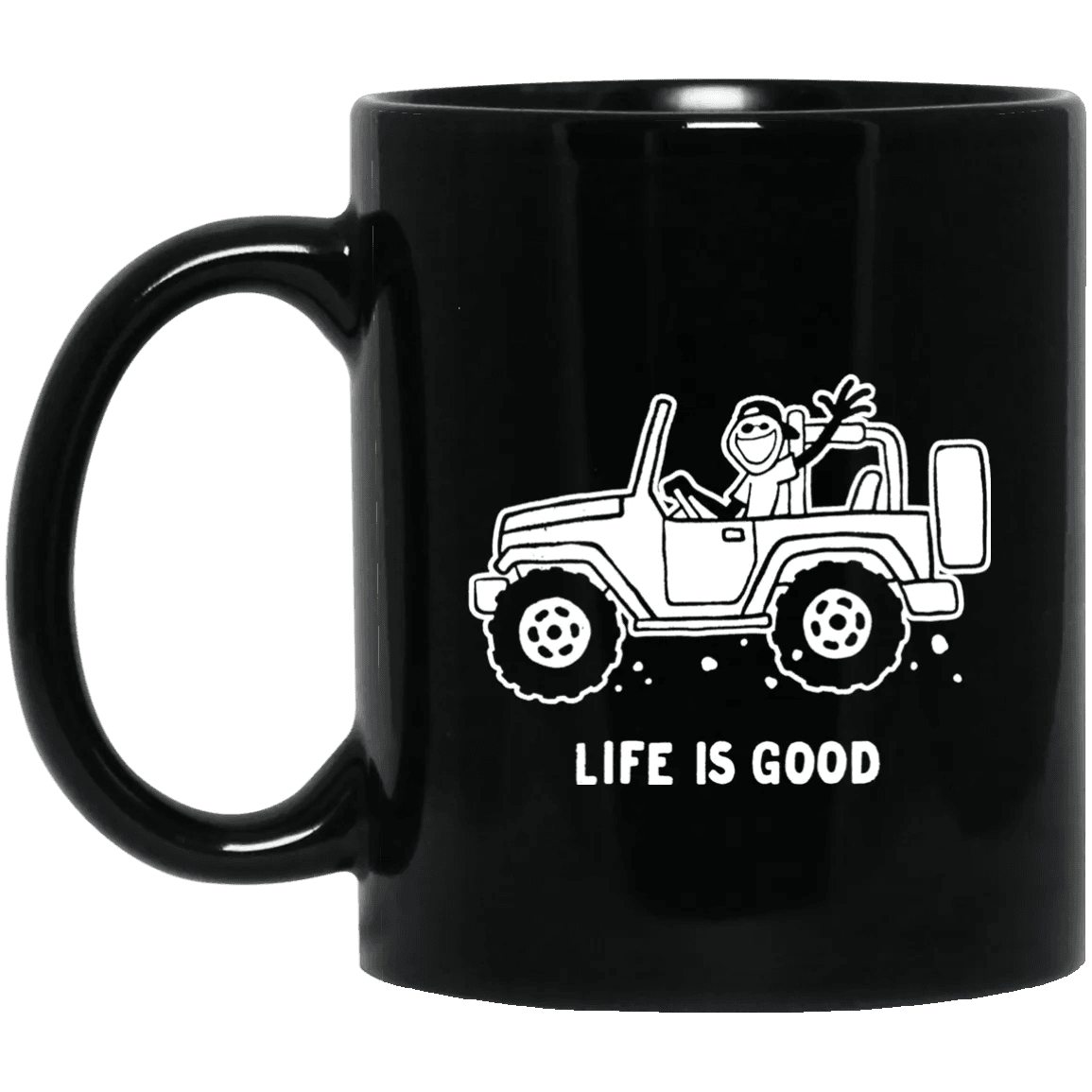 Life Is Good Jeep Mug For Men - WeCustomit