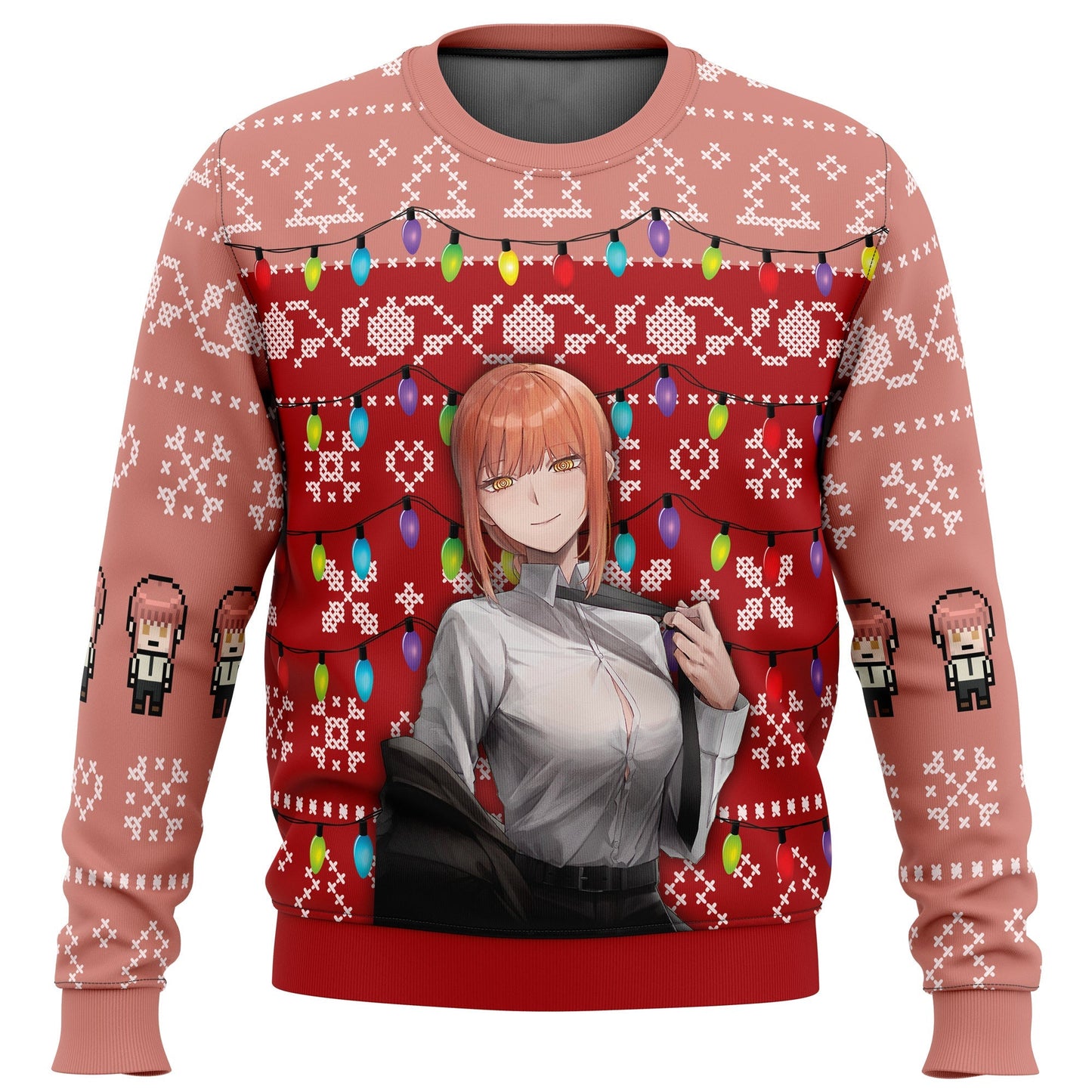 Makima Chainsaw Man Ugly Christmas Sweater - WeCustomit