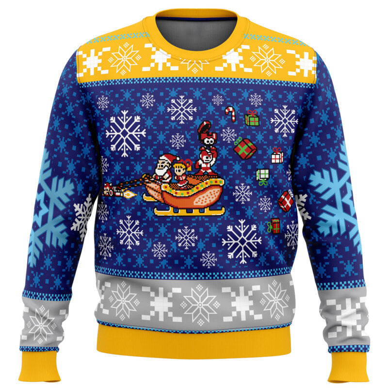 Mega Merry Christmas Mega Man Ugly Christmas Sweater - WeCustomit