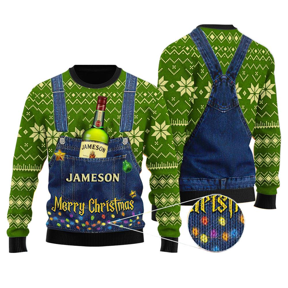 Merry Christmas Jameson Ugly Sweater - WeCustomit