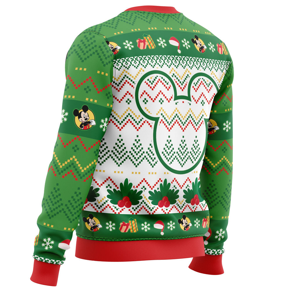 Merry Christmas Mickey Mouse Disney Ugly Christmas Sweater - WeCustomit