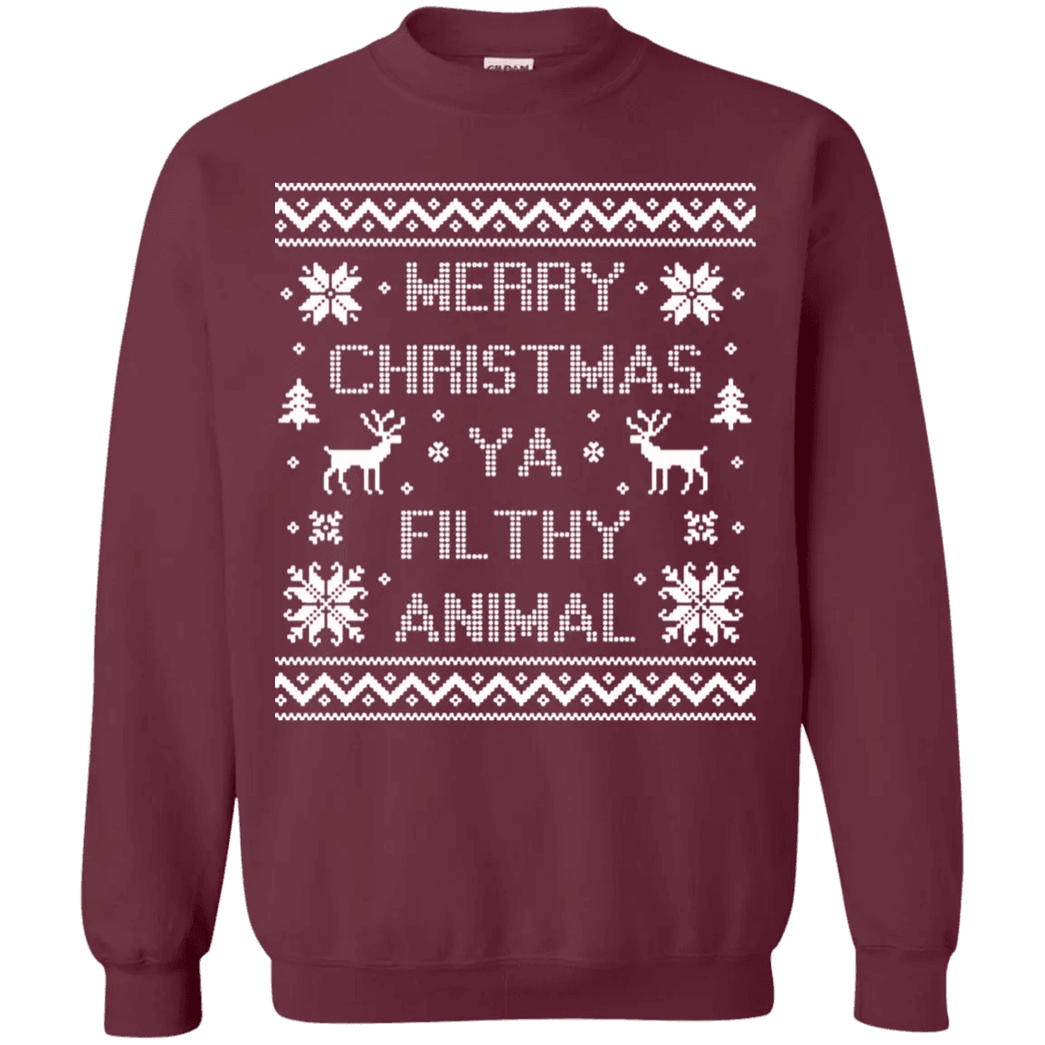 Merry Christmas Ya Filthy Animal Sweater - WeCustomit