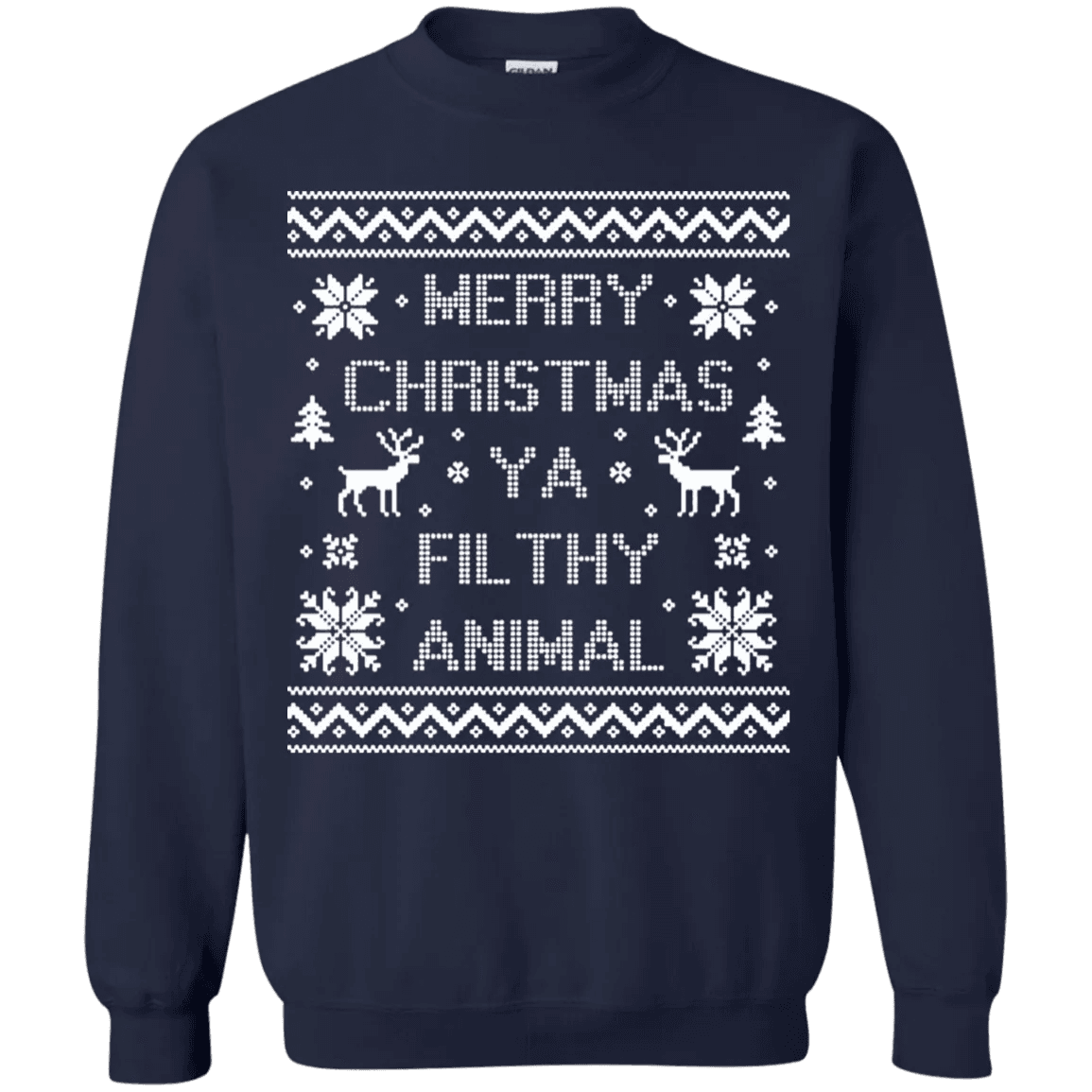 Merry Christmas Ya Filthy Animal Sweater - WeCustomit