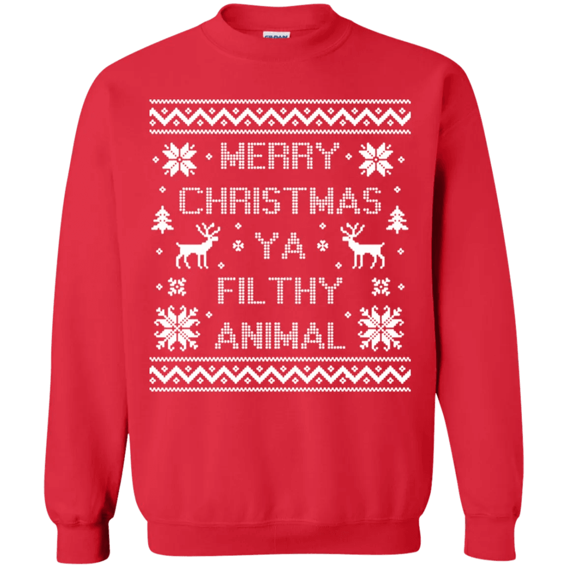 Merry Christmas Ya Filthy Animal Sweater - WeCustomit